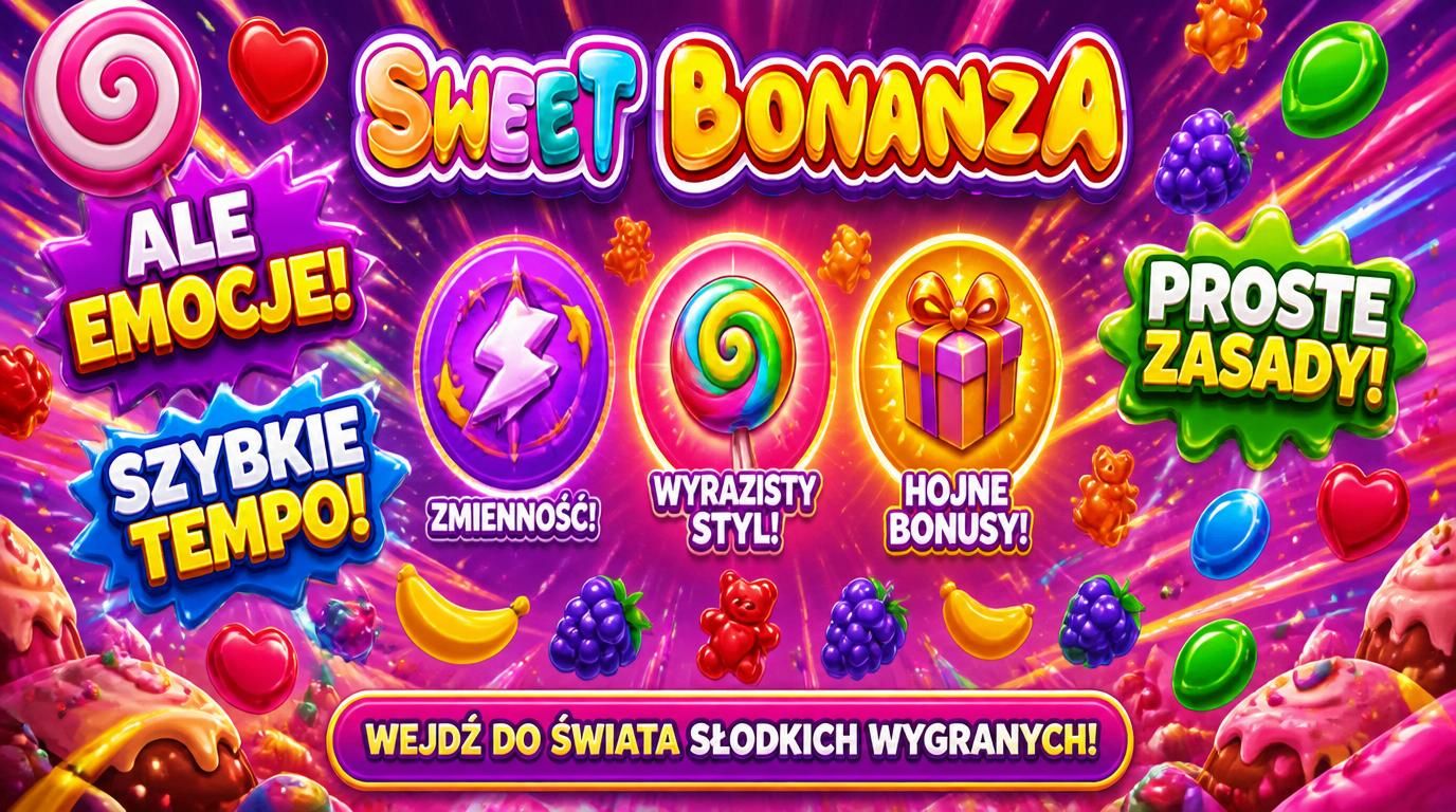 ikony zalet slotu Sweet Bonanza